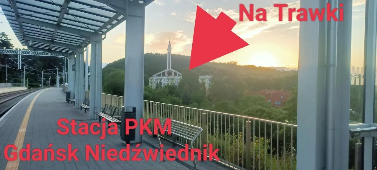 Na Trawki 15 Minut Od Lotniska Przy Pkm Niedzwiednik Apartment Gdansk